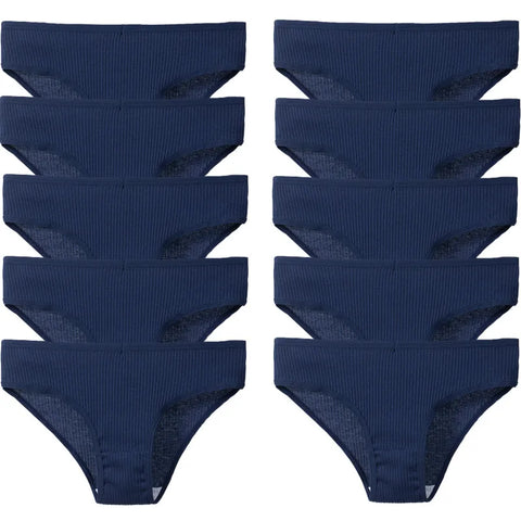 Orchard Cotton Striped Brief Panty 10-Pack