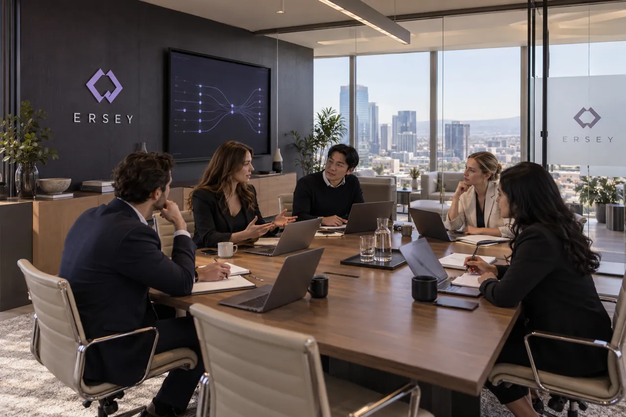 ERSEY boardroom brand illustration